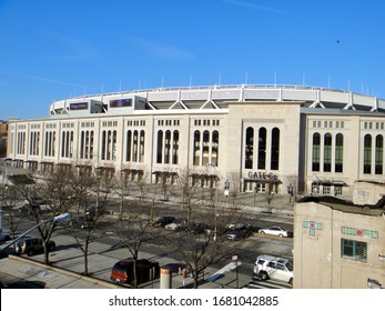 Bronx, NY - August 5 2012: Exterior Of Yankee Stadium