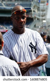 BRONX, NY - JUN 26: Former New York Yankees Outfielder Darryl Strawberry During The New York Yankees 65th Old Timers Day Game On June 26, 2011 At Yankee Stadium.