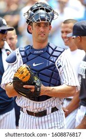 BRONX, NY - JUN 26: Former New York Yankees Catcher Jorge Posada During The New York Yankees 65th Old Timers Day Game On June 26, 2011 At Yankee Stadium.