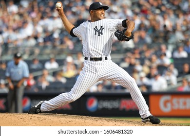 BRONX, NY - JUN 26: New York Yankees relief pitcher Mariano Rivera (42) pitches against the Colorado Rockies on June 26, 2011 at Yankee Stadium. 