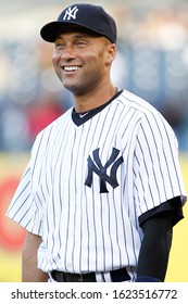 BRONX, NY - MAY 10: New York Yankees shortstop Derek Jeter (2) smiles before the game against the Tampa Bay Rays on May 10, 2012 at Yankee Stadium.