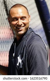 BRONX, NY - SEP 15: New York Yankees Shortstop Derek Jeter Before The Game Against The Tampa Bay Rays On September 15, 2012 At Yankee Stadium. 