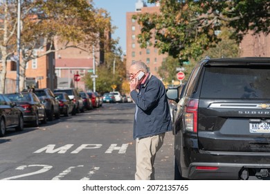 Bronx, NY USA November 9, 2021 Senator Schumer And Other Elected Officials Announce Plans To Make The Cross Bronx Expressway Enviromentally Safer For Bronx Communities. 