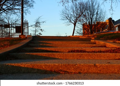 Bronx, Sunset Red Stairs, Public Park