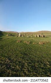 The Bronze Age Swinside Stone Circle Near The Village Of Millom In Cumbria, England.