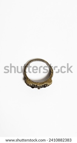 Bronze Alloy Metallic Owl Ring From Top View