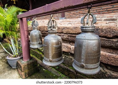 Bronze Bell Hanging Near By The Ordination Hall