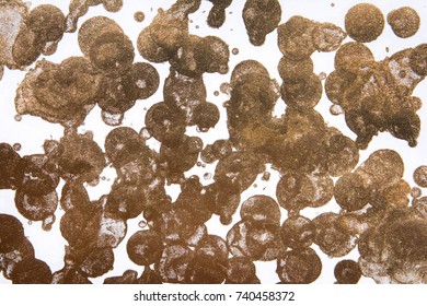 Bronze droplets texture background