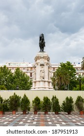 Bronze Equestrian Statue Of Ferdinand III Of Castile In The Plaza Nueva, Sevilla