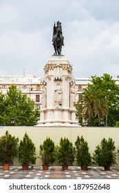 Bronze Equestrian Statue Of Ferdinand III Of Castile In The Plaza Nueva, Sevilla