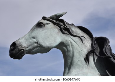 Bronze Horse Closeup Scottsdale Arizona 3/31/18