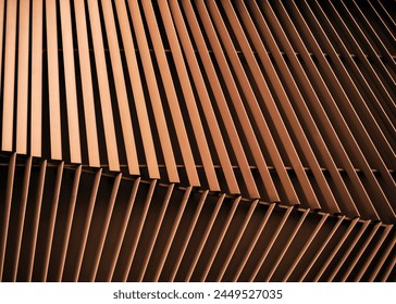 Bronze Metal pattern Architecture details Modern building facade shade lighting - Powered by Shutterstock