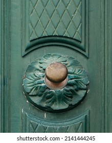 Bronze Ornate Door Knob Close Up. Maltese Doors. Malta Doors. Maltese Door Knob. Interior Exterior Detail