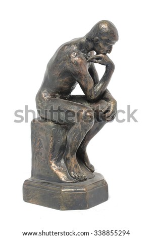 bronze sculpture thinker