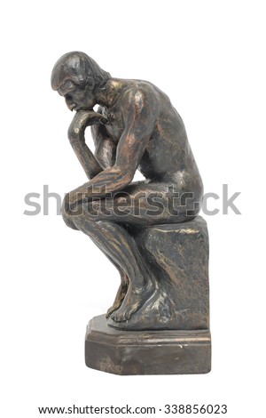 bronze sculpture thinker