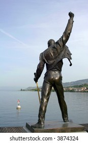 Bronze Statue Of Freddie Mercury.