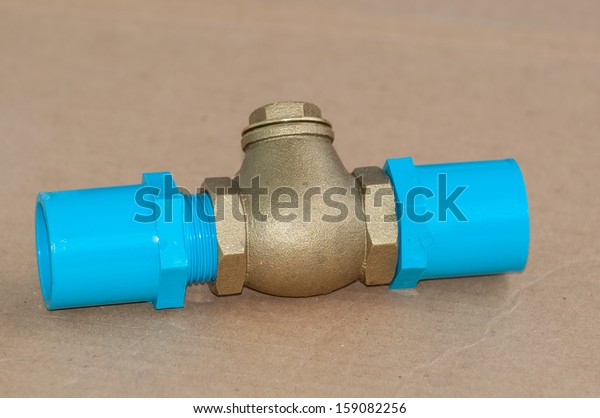 Bronze Swing Check Valve Pvc Pipe Stock Photo Edit Now