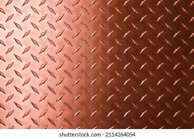 bronze texture with diamond embossed, copper metal background. - Shutterstock ID 2114264054