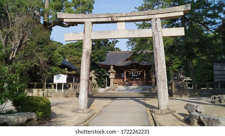 Bronze Torii Gate in Izumo Taisha. Izumo, Shimane, Japan