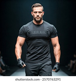 Brooding Handsome Man On Catwalk Wearing AI-generated image 2570762391 ...