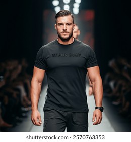 Brooding Handsome Tactical Type Man On AI-generated image 2570763291 ...