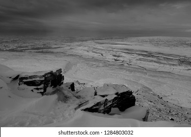 Brooding Winter Landscape, Ingleborough North Yorkshire