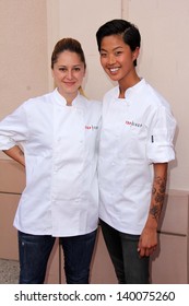 Brooke Williamson (L) And Kristen Kish (R) At The Launch Of 7-Eleven's Summer Slurpee Days , 7-Eleven, Los Angeles, CA 05-22-13