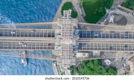 Brooklyn Bridge From Above Shot