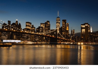 Brooklyn Bridge and Lower Manhattan seen from Brooklyn Bridge Park - Powered by Shutterstock