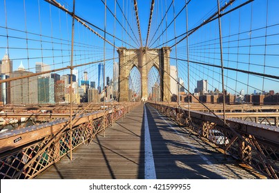 Brooklyn Bridge, New York City, nobody
