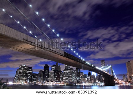 Similar – Brooklyn Bridge south view