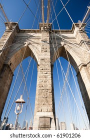 Brooklyn Bridge Tower Close Up