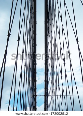 Similar – Image, Stock Photo over the bridge New York