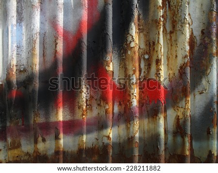 Brooklyn Graffiti Metal Wall
