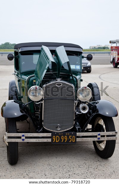 BROOKLYN, NEW YORK - JUNE 12: A 1930 Ford Track at\
the Antique Automobile Association of Brooklyn Spring Dust Off Car\
Show on June 12, 2011 at Floyd Bennett Field in Brooklyn, New York,\
USA.