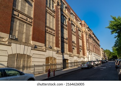 Brooklyn, New York -May 30, 2022: John Jay High School Along The Street In Park Slope, Brooklyn