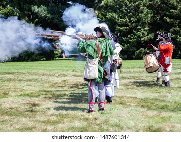 Brooklyn, New York, USA - August 25, 2019: Greenwood  Cemetery Battle Of Brooklyn During Revolutionary War