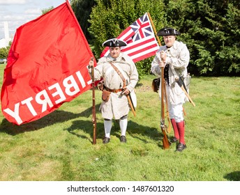 Brooklyn, New York, USA - August 25, 2019: Greenwood  Cemetery Battle Of Brooklyn During Revolutionary War