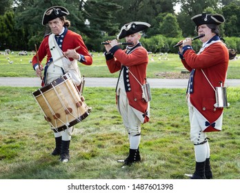 Brooklyn, New York, USA - August 25, 2019: Greenwood  Cemetery Battle Of Brooklyn During Revolutionary War