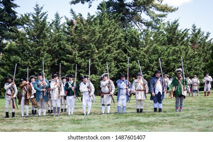 Brooklyn, New York, USA - August 25, 2019: Greenwood  Cemetery Battle Of Brooklyn During Revolutionary War