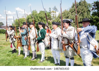 Brooklyn, New York, USA - August 25, 2019: Greenwood  Cemetery Battle Of Brooklyn During Revolutionary War