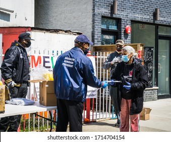Brooklyn, New York/USA April 25, 2020 Brooklyn Borough President Eric Adams Distributes PPE To Bed-Stuy EMS Volunteers. 