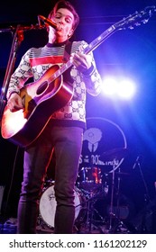 Brooklyn, NY; Jan 2018 - Full Body Shot Of Drake Bell As He Performs An Acoustic Show