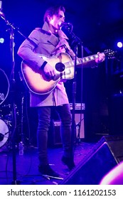 Brooklyn, NY; Jan 2018 - Full Body Shot Of Drake Bell As He Performs An Acoustic Show