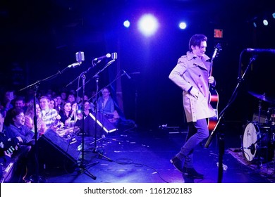 Brooklyn, NY; Jan 2018 - Full Body Shot Of Drake Bell As He Performs An Acoustic Show