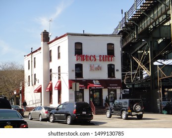 Brooklyn, NY - March 20 2012: The Paphos Diner, a historic restaurant in East New York