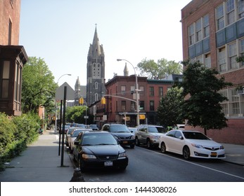 Brooklyn, NY - May 30 2013: Hoyt Street In Cobble Hill