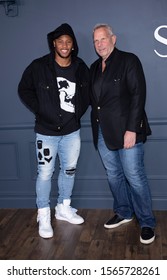 Brooklyn, NY, USA - November 19, 2019: Saquon Barkley And Steve Tisch Attend Apple TV+ Premiere Of 