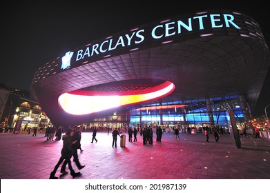 BROOKLYN, NY USA -?? November. 27. 2012: Barclays Center Is Multi-purpose Arena Which Opened In 2012, Home Of Brooklyn Nets Basketball Team And Future Home To NY Islanders.