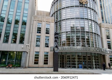 Brooklyn, NY, USA - October 20, 2021: U.S. District Court - Eastern District of New York